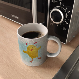 Frohe Ostern Kaffeebecher mit lustigem Küken