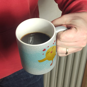 Frohe Ostern Kaffeebecher mit lustigem Küken