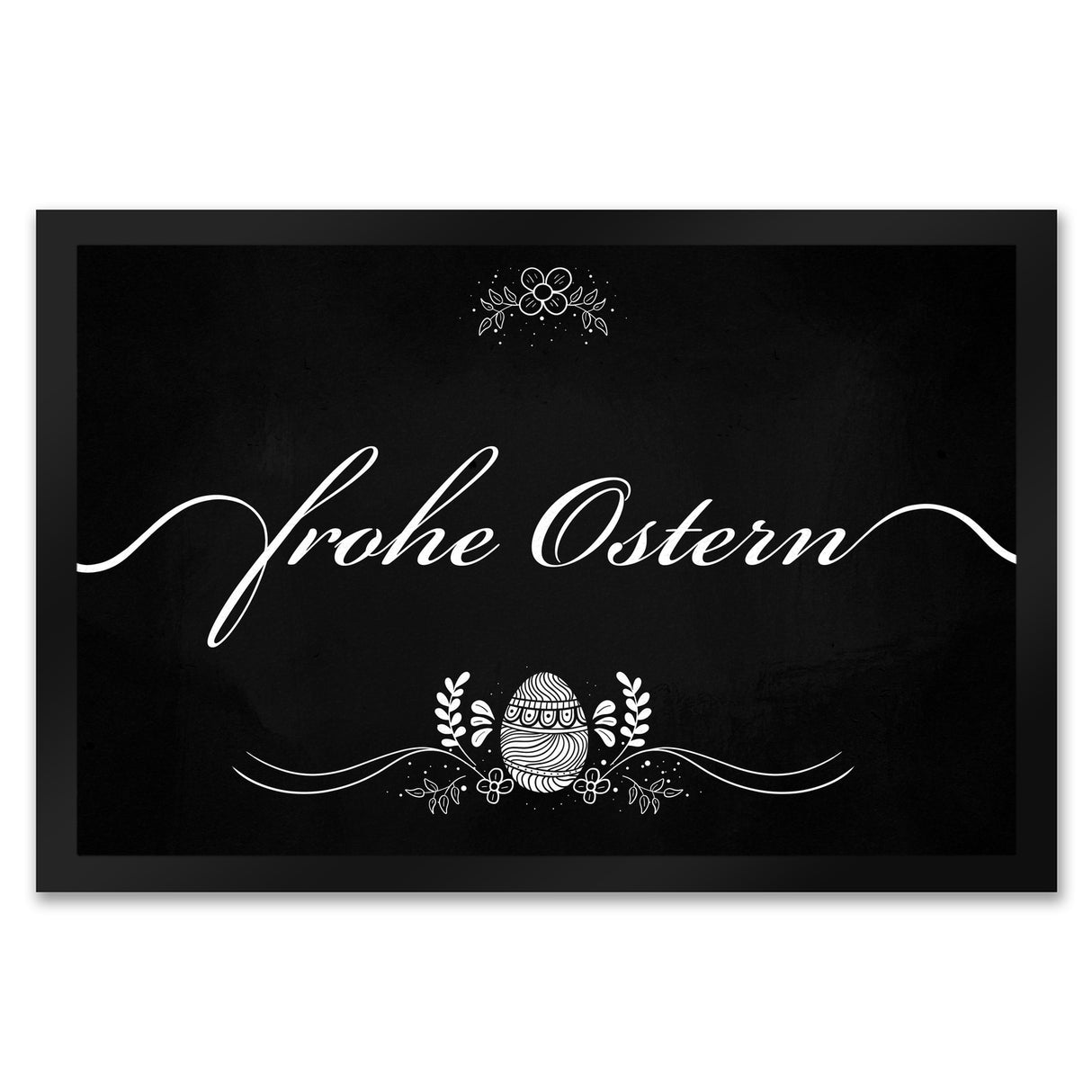 Frohe Ostern Fußmatte mit Ornamenten