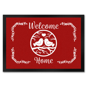 Welcome Home Fußmatte mit niedlichen Vögeln