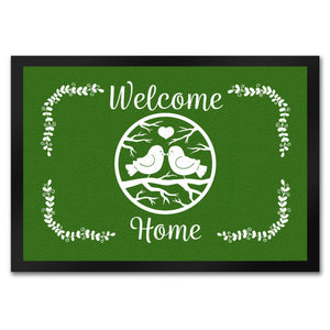 Welcome Home Fußmatte mit niedlichen Vögeln