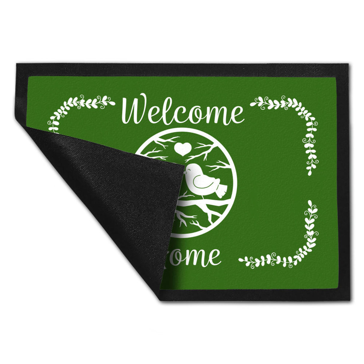 Welcome Home Fußmatte mit niedlichen Vögeln