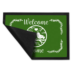 Welcome Home Fußmatte mit niedlichen Vögeln