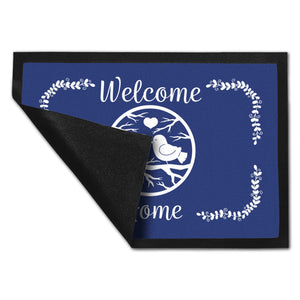 Welcome Home Fußmatte mit niedlichen Vögeln