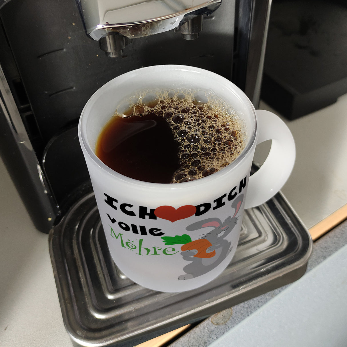 Ich liebe dich volle Möhre Kaffeebecher