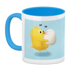 Niedliches Küken mit Ei Kaffeebecher