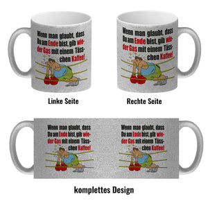 Motivation Kaffeebecher mit Boxer Motiv