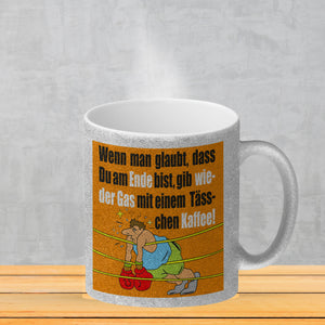 Motivation Kaffeebecher mit Boxer Motiv
