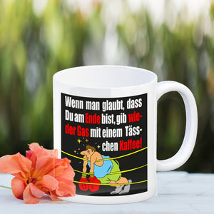 Motivation Kaffeebecher mit Boxer Motiv