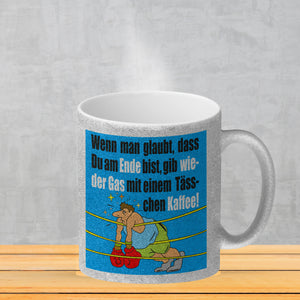 Motivation Kaffeebecher mit Boxer Motiv