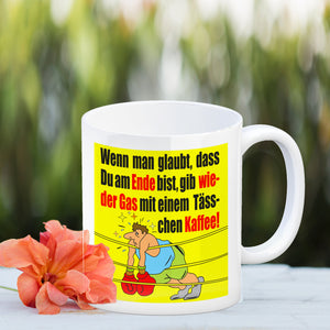Motivation Kaffeebecher mit Boxer Motiv