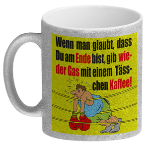 Motivation Kaffeebecher mit Boxer Motiv