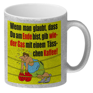 Motivation Kaffeebecher mit Boxer Motiv
