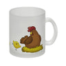 Huhn im Nest mit Küken Kaffeebecher
