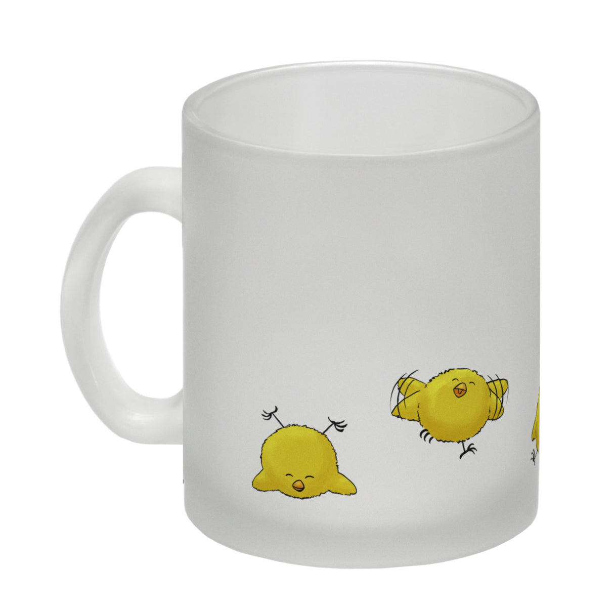 Huhn im Nest mit Küken Kaffeebecher