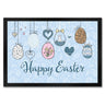 Happy Easter Ostern Fußmatte mit Ostereier-Motiv in rosa