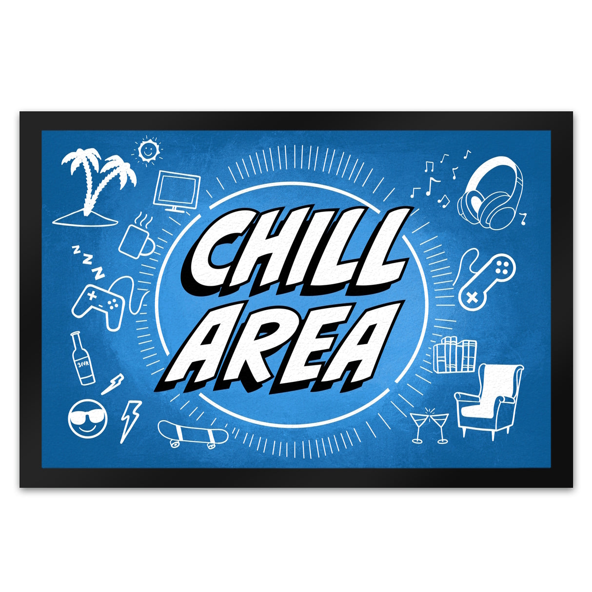 Chill Area Icons Fußmatte