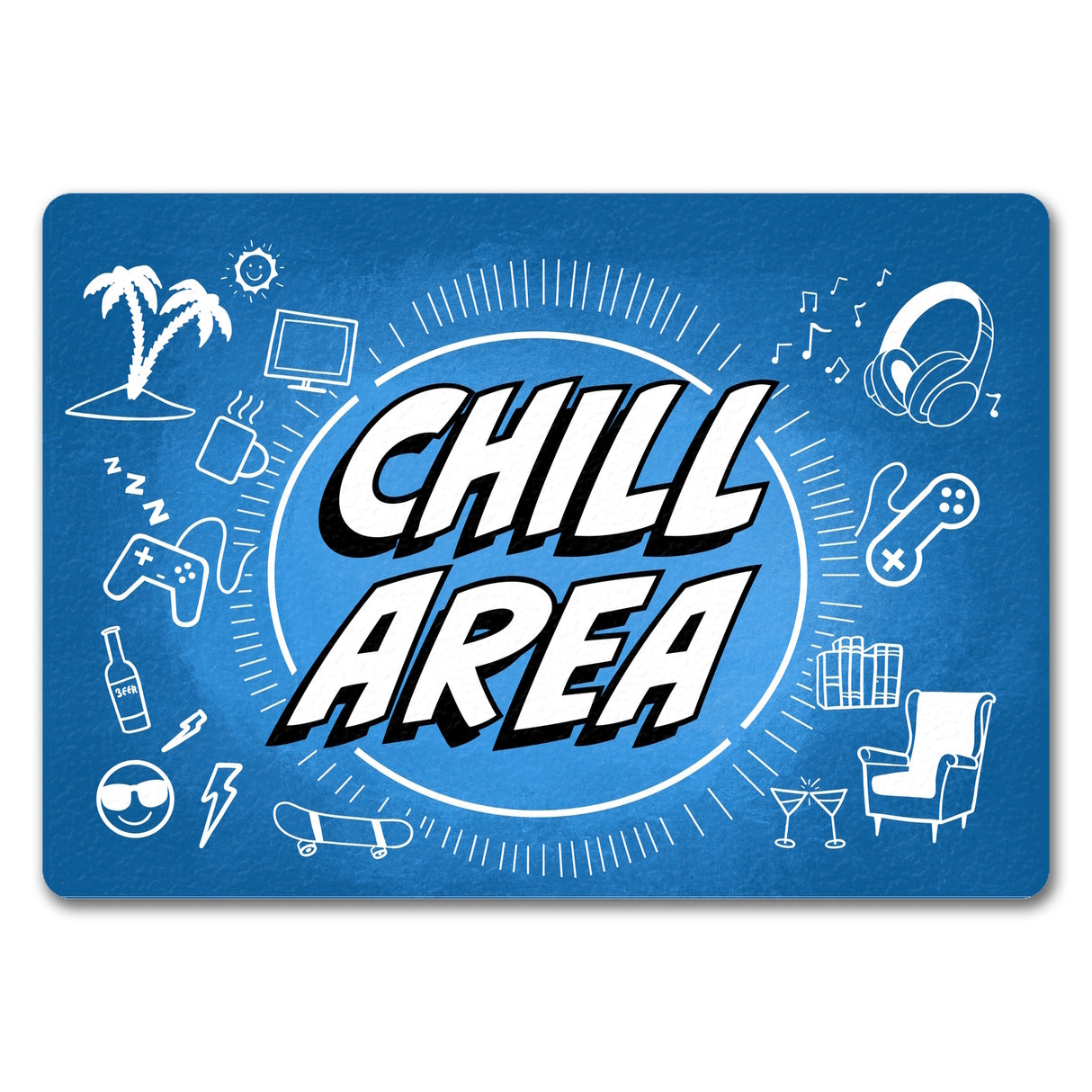 Chill Area Icons Fußmatte