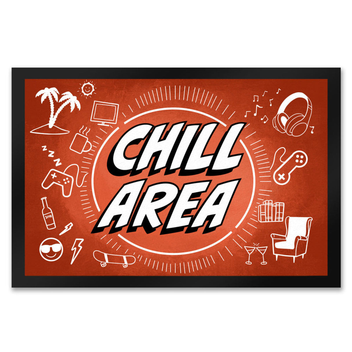 Chill Area Icons Fußmatte