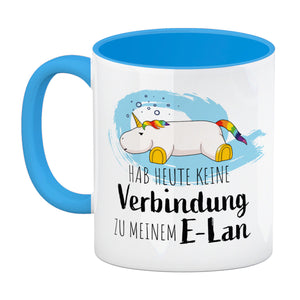 Hab heute keine Verbindung zu meinem E-Lan Einhorn Kaffeebecher