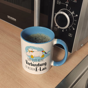 Hab heute keine Verbindung zu meinem E-Lan Einhorn Kaffeebecher