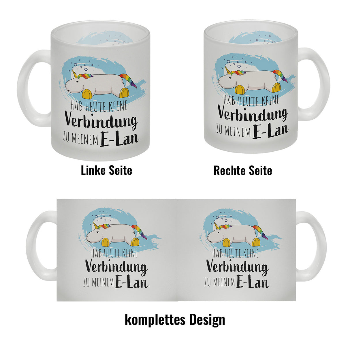 Hab heute keine Verbindung zu meinem E-Lan Einhorn Kaffeebecher