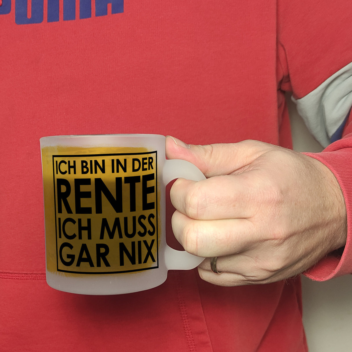 Ich bin in der Rente ich muss gar nix Kaffeebecher für den Ruhestand