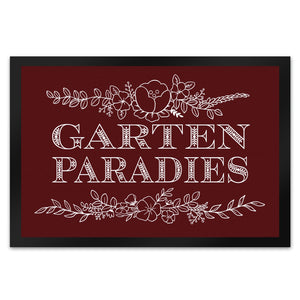 Gartenparadies Fußmatte mit floralen Ornamenten