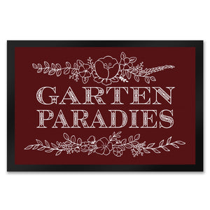 Gartenparadies Fußmatte mit floralen Ornamenten