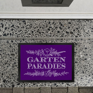 Gartenparadies Fußmatte mit floralen Ornamenten