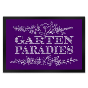 Gartenparadies Fußmatte mit floralen Ornamenten
