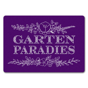 Gartenparadies Fußmatte mit floralen Ornamenten