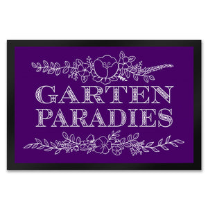 Gartenparadies Fußmatte mit floralen Ornamenten