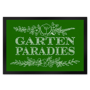 Gartenparadies Fußmatte mit floralen Ornamenten