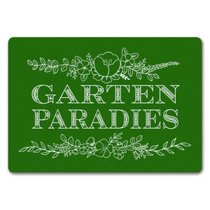 Gartenparadies Fußmatte mit floralen Ornamenten
