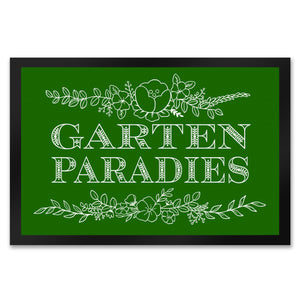 Gartenparadies Fußmatte mit floralen Ornamenten