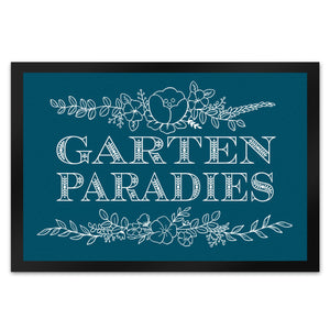 Gartenparadies Fußmatte mit floralen Ornamenten