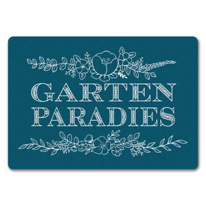 Gartenparadies Fußmatte mit floralen Ornamenten