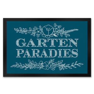 Gartenparadies Fußmatte mit floralen Ornamenten