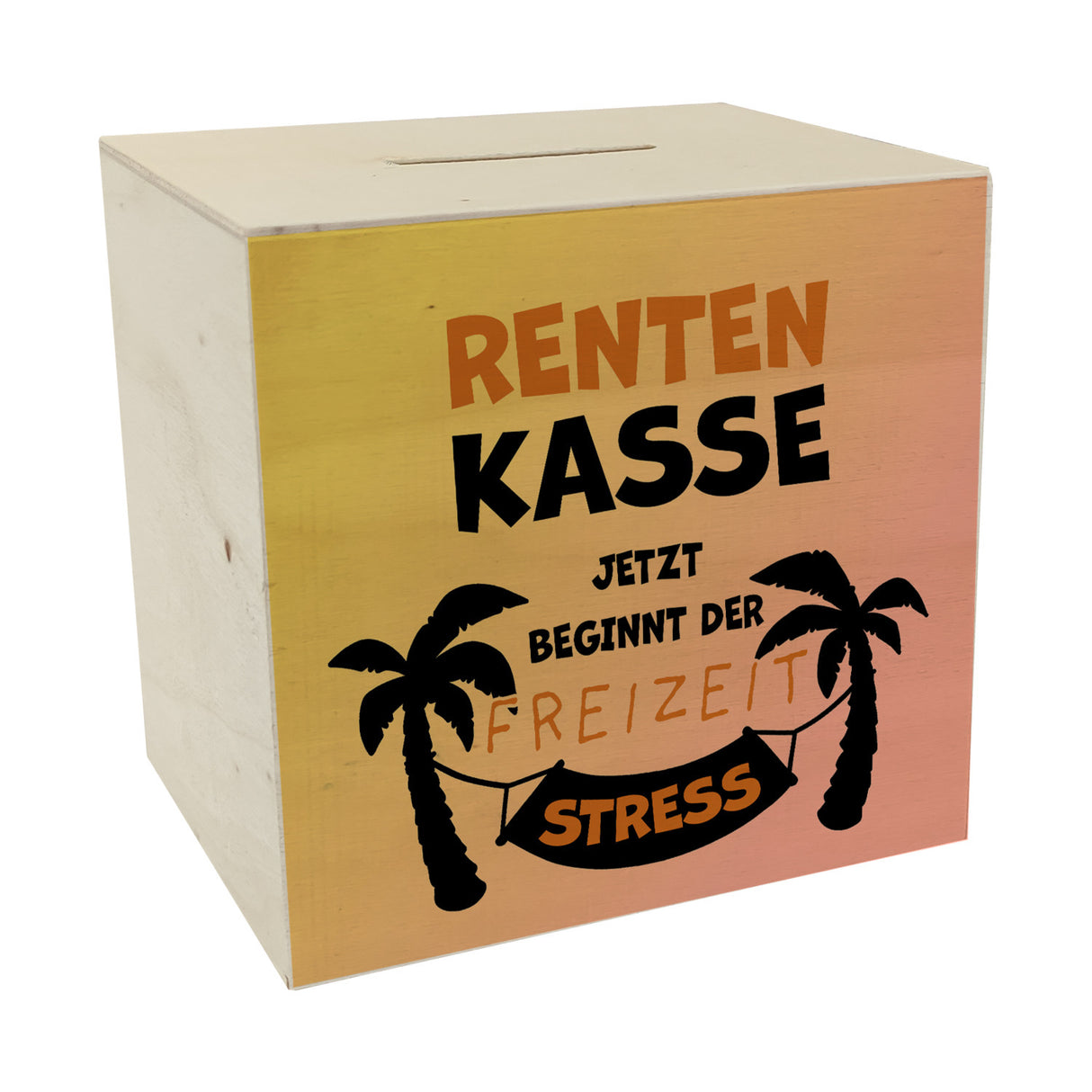 Rentenkasse - jetzt beginnt der Freizeitstress Spardose