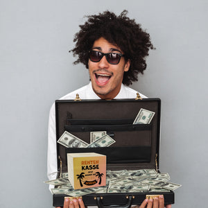 Rentenkasse - jetzt beginnt der Freizeitstress Spardose