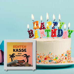 Rentenkasse - jetzt beginnt der Freizeitstress Spardose