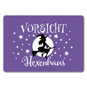 Vorsicht Hexenhaus Fußmatte