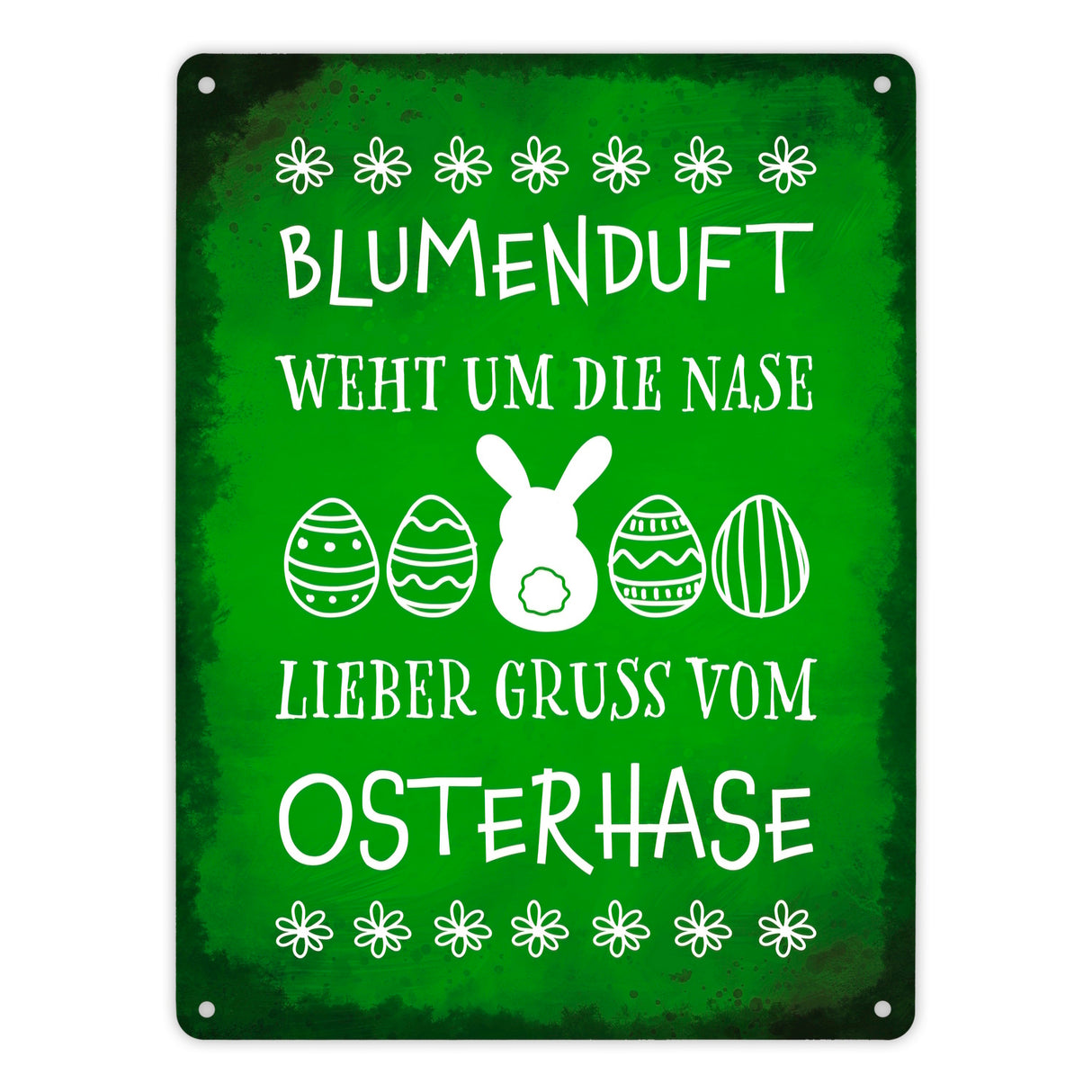 Lieber Gruß vom Osterhase Metallschild