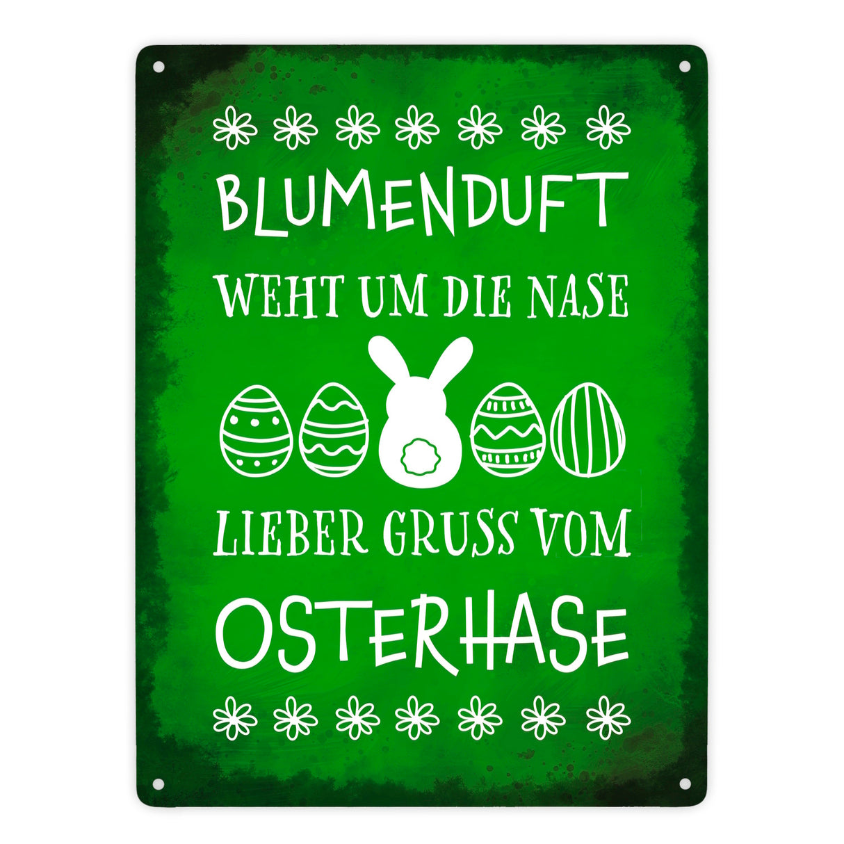 Lieber Gruß vom Osterhase Metallschild
