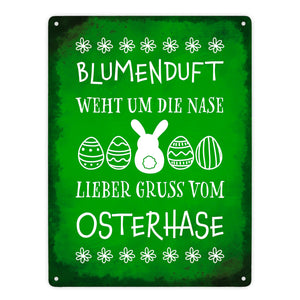 Lieber Gruß vom Osterhase Metallschild