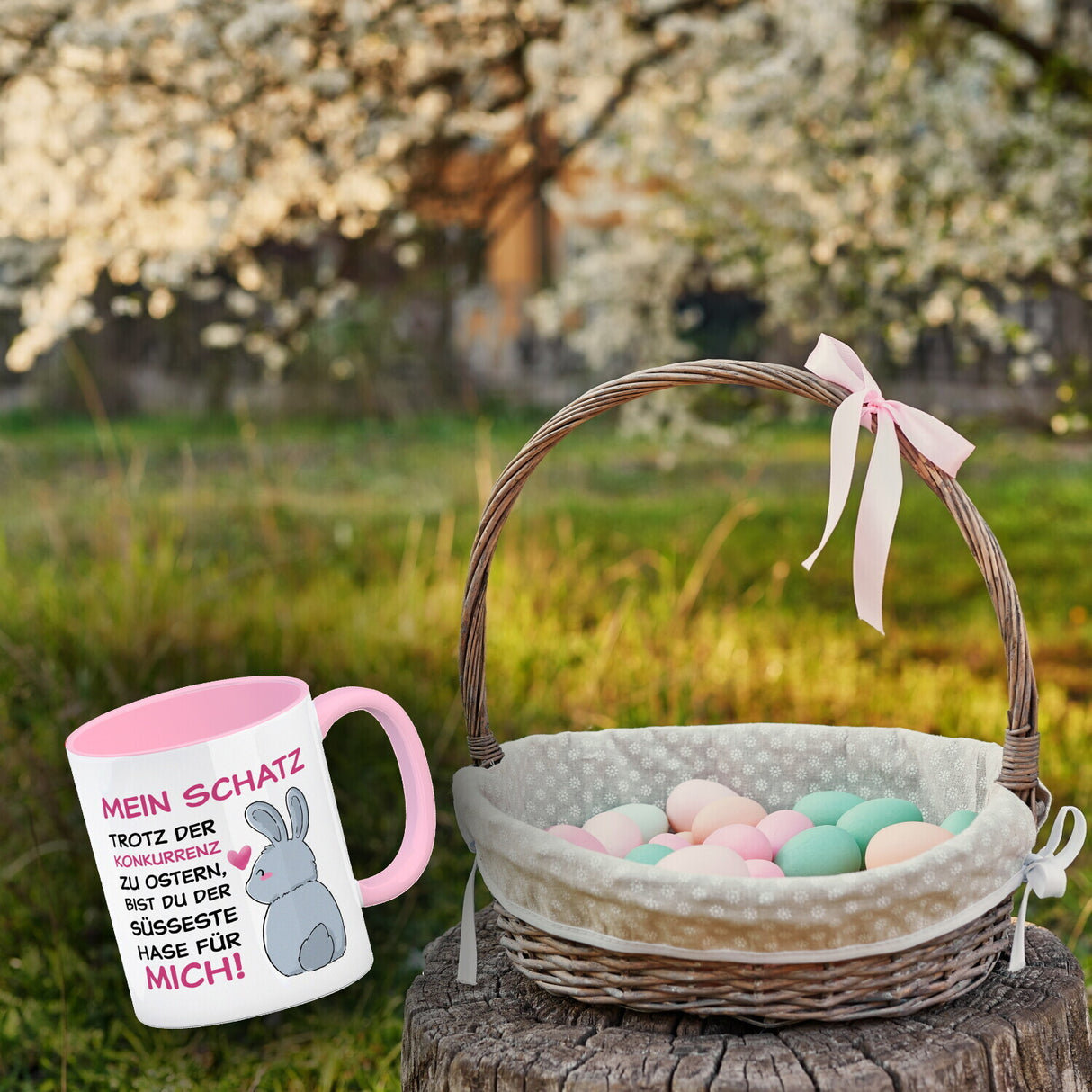 Mein Schatz, du bist der süßeste Hase für mich Kaffeebecher