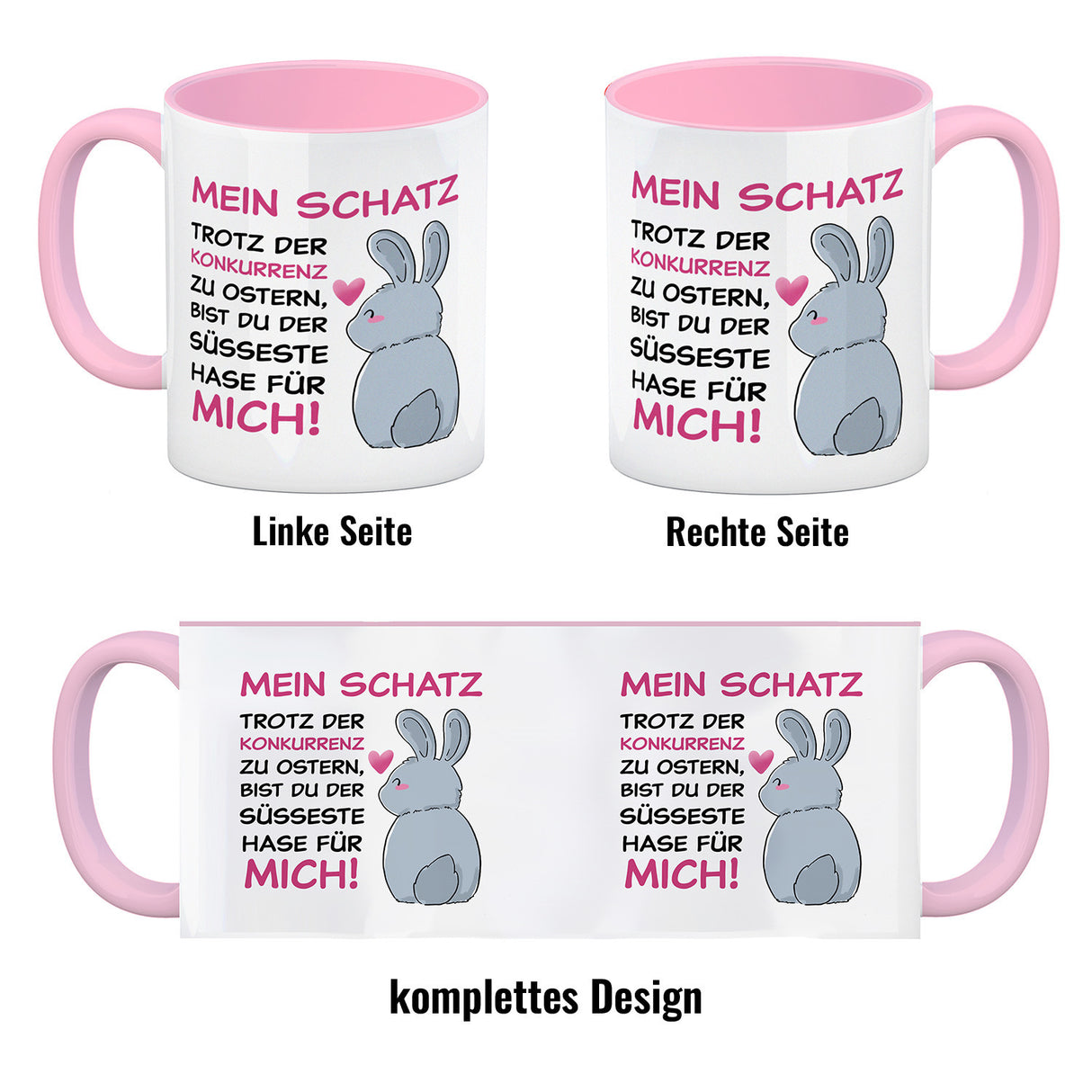 Mein Schatz, du bist der süßeste Hase für mich Kaffeebecher