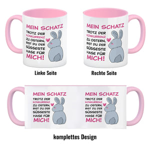 Mein Schatz, du bist der süßeste Hase für mich Kaffeebecher