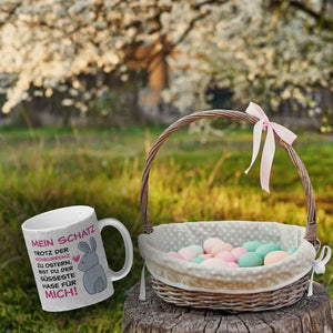 Mein Schatz, du bist der süßeste Hase für mich Kaffeebecher
